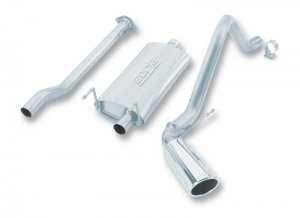 Toyota Tacoma Performance Exhaust - Borla - Cat Back Touring - Bright Chrome - `00-`04