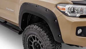 Toyota Tacoma Fender Flares - Front - Bushwacker - Pocket Style - Black - `16-`18