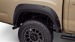 Toyota Tacoma Fender Flares - Bushwacker - Pocket Style, Smooth Finish, UV Protected - Black - `16-`18