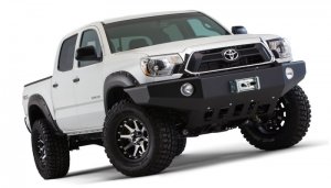 Toyota Tacoma Fender Flares - Front + Rear - Bushwacker - Pocket Style - Black - `12-`15