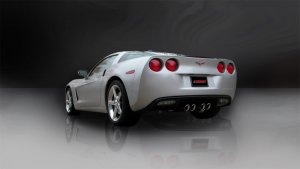 Chevrolet Corvette C6 Performance Exhaust - Rear - CORSA Performance - Axle-Back Sport with Dual Rear Exit and Twin 3.5in. Polished Pro-Series Tips - Polished - `09-`13