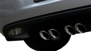 Chevrolet Corvette C6 Performance Exhaust - Rear - CORSA Performance - Axle-Back Sport with Dual Rear Exit and Twin 3.5in. Polished Pro-Series Tips - Polished - `09-`13