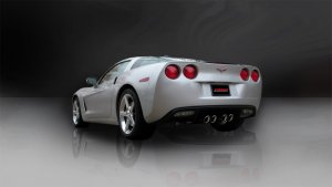 Chevrolet Corvette C6 Performance Exhaust - Rear - CORSA Performance - Axle-Back Sport, Polished, Dual Rear Exit, Twin 3.5in. Pro-Series Tips - `05-`07