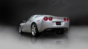 Chevrolet Corvette C6 Performance Exhaust - Rear - CORSA Performance - Axle-Back, Dual Rear Exit, Twin 3.5in Black PVD Pro-Series Tips, Aggressive Sound, No Drone, 304 Stainless Steel - Black - `05-`07