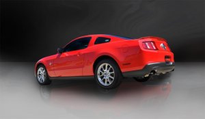 Ford Mustang Performance Exhaust - Dual Rear - CORSA Performance - Axle-Back Sport - Black - `11-`14