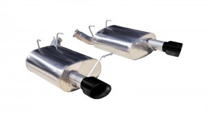 Ford Mustang Performance Exhaust - Dual Rear - CORSA Performance - Axle-Back Sport - Black - `11-`14