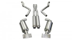 Dodge Challenger SRT-8 Performance Exhaust - Dual Rear Exit - CORSA Performance - Xtreme Cat-Back - Polished - `08-`10