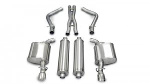 Dodge Charger R/T Performance Exhaust - Rear - CORSA Performance - Cat-Back Dual Rear Exit Xtreme - Polished - `05-`10