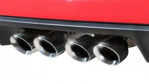 Chevrolet Corvette C6 Performance Exhaust - Rear - CORSA Performance - Xtreme Axle-Back Dual Rear Exit - Polished - `09-`13