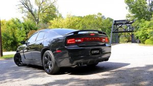 Dodge Charger SXT Performance Exhaust - Dual Rear Exit - CORSA Performance - Sport Cat-Back - Black - `11-`14