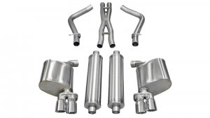 Dodge Charger R/T Performance Exhaust - CORSA Performance - Cat Back Dual Rear Exit - Polished - `11-`14