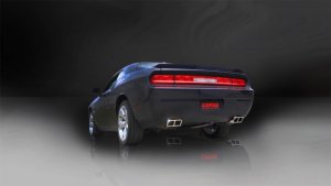 Dodge Challenger R/T Performance Exhaust - Dual Rear Exit - CORSA Performance - Cat-Back Xtreme with Polished Tips - `11-`14