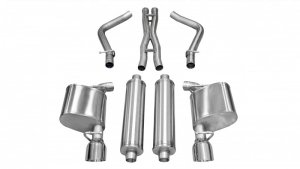 Chrysler 300 R/T Performance Exhaust - CORSA Performance - Cat Back, Dual Rear Exit, Xtreme - Polished - `11-`14
