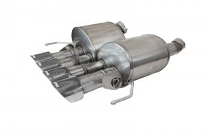 Chevrolet Corvette C7 Performance Exhaust - Rear - CORSA Performance - Xtreme Valve-Back w/ Dual NPP, Dual Rear Exit with Quad 4.5in. Polished Pro-Series Tips - `14-`19