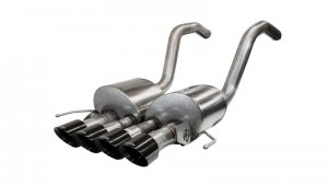 Chevrolet Corvette C7 Z06 Performance Exhaust - Rear - CORSA Performance - Axle-Back Xtreme with Dual NPP & Quad Tips - Black - `15-`19