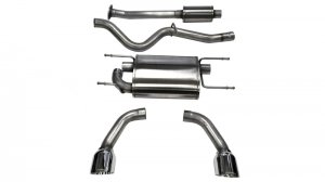 Subaru BRZ Performance Exhaust - CORSA Performance - Cat-Back, Dual Rear Exit, Sport - Polished - `12-`25