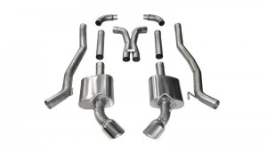 Chevrolet Camaro SS Performance Exhaust - Dual Rear Exit - CORSA Performance - Cat-Back Xtreme - Polished - `11-`15