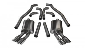 Chevrolet Camaro Coupe ZL1 Performance Exhaust - Dual Rear Exit - CORSA Performance - Cat-Back + XO Sport - Polished - `12-`15