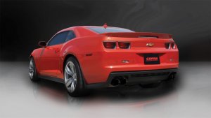 Chevrolet Camaro ZL1 Coupe Performance Exhaust - Dual Rear Exit - CORSA Performance - Cat-Back + XO with Twin 4.0in. Black PVD Pro-Series Tips - Black - `12-`15