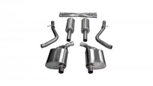 Chrysler 300 Performance Exhaust - Rear - CORSA Performance - Cat Back Xtreme - Polished - `15-`16