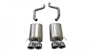 Chevrolet Corvette C6 Performance Exhaust - Rear - CORSA Performance - Axle-Back Sport w/ 4.5in Tips - Polished - `05-`07