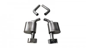 Dodge Challenger Performance Exhaust - Dual Rear Exit - CORSA Performance - Axle-Back Sport GTX2 - Polished - `15-`23