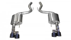 Ford Mustang Performance Exhaust - Rear - CORSA Performance - Axle-Back Dual Rear Exit with Pro-Series Tips - Black - `18-`23