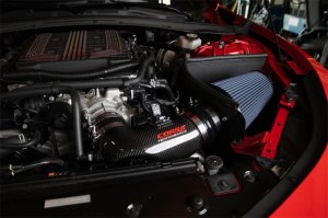 Chevrolet Camaro ZL1 Performance Air Intake - CORSA Performance - MaxFlow 5 Oil Filtration - Carbon Fiber - `17-`23