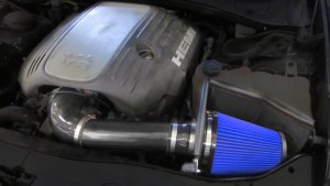 Dodge Charger R/T Performance Air Intake - CORSA Performance - Apex Series Metal Shield + MaxFlow 5 Oiled Filter - Durable Matte Black Wrinkle Coat - `11-`17