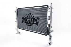 Ford Mustang Radiator - CSF - Aluminum, High-Performance, All-Aluminum, 2-Row Core, B-Tube Technology, Drop-In Fit - 2015