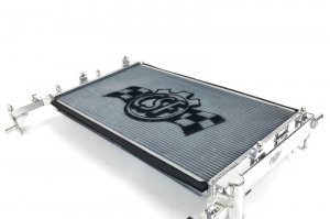 Ford Mustang Radiator - CSF - Aluminum, High-Performance, All-Aluminum, 2-Row Core, B-Tube Technology, Drop-In Fit - 2015