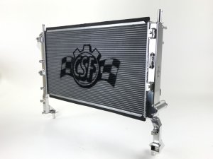 Ford Mustang Radiator - CSF - Aluminum, High-Performance, All-Aluminum, 2-Row Core, B-Tube Technology, Drop-In Fit - 2015