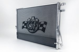 Toyota GR Supra Heat Exchanger - CSF - 2-Row, 42mm Ultra High Performance Core with B-Tube Technology - Smooth Satin Finish - 2020