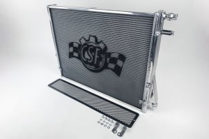 Toyota GR Supra Heat Exchanger - CSF - 2-Row, 42mm Ultra High Performance Core with B-Tube Technology - Smooth Satin Finish - 2020