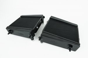 Toyota GR Supra Radiator - Left & Right - CSF - High-Performance Auxiliary Radiator - Black - 2020