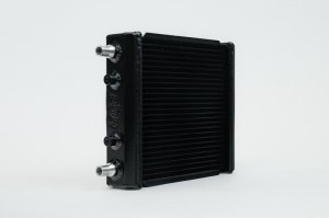 Chevrolet Camaro Coupe Radiator - Front - CSF - High-Performance Auxiliary, 2-Row 42mm Core, B-Tube Technology - Matte Black - `16-`22