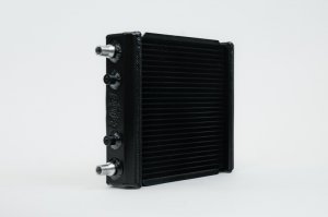 Chevrolet Camaro Coupe Radiator - Front - CSF - High-Performance Auxiliary, 2-Row 42mm Core, B-Tube Technology - Matte Black - `16-`22