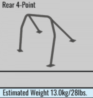 Subaru WRX Roll Cage - Cusco - Safety 21 2-Passenger 4-Point - Black - `01-`07