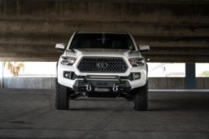 Toyota Tacoma Front Bumper - DV8 Offroad - Center Mount Winch Capable - 2016