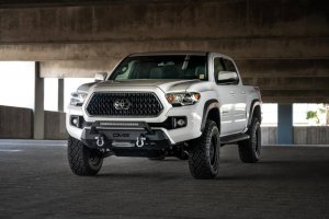 Toyota Tacoma Front Bumper - DV8 Offroad - Center Mount Winch Capable - 2016
