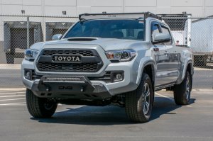 Toyota Tacoma Front Bumper - DV8 Offroad - Center Mount Winch Capable - 2016