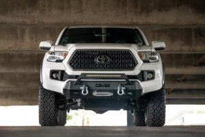 Toyota Tacoma Front Bumper - DV8 Offroad - Center Mount Winch Capable - 2016