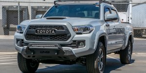 Toyota Tacoma Front Bumper - DV8 Offroad - Center Mount Winch Capable - 2016
