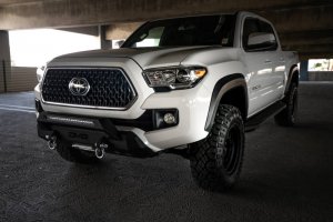 Toyota Tacoma Front Bumper - DV8 Offroad - Center Mount Winch Capable - 2016