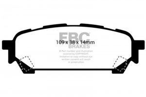 Subaru Impreza Brake Pads - Rear - EBC - Bluestuff - `03-`05