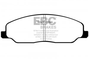 Ford Mustang Brake Pads - Front - EBC - Yellowstuff - `05-`10