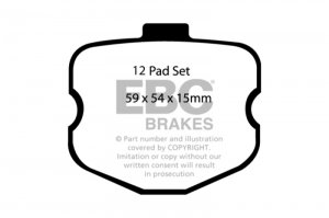 Chevrolet Corvette C6 Brake Pads - Front - EBC - Yellowstuff - `06-`08