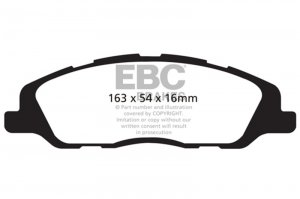 Ford Mustang Brake Pads - Front - EBC - Yellowstuff - `13-`14