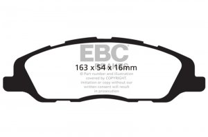 Ford Mustang Brake Pads - Front - EBC - Yellowstuff - `13-`14