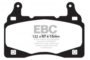 Chevrolet Camaro Brake Pads - Front - EBC - Yellowstuff - `11-`15
